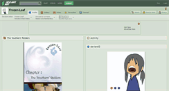 Desktop Screenshot of frozen-leaf.deviantart.com