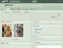 Tablet Screenshot of captiancool3.deviantart.com