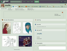 Tablet Screenshot of jenyf86.deviantart.com