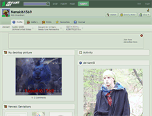 Tablet Screenshot of nanaki61569.deviantart.com
