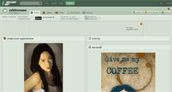 Desktop Screenshot of cafeinomane.deviantart.com