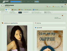 Tablet Screenshot of cafeinomane.deviantart.com