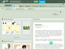 Tablet Screenshot of angelypoo.deviantart.com