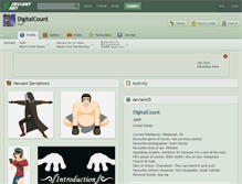 Tablet Screenshot of digitalcount.deviantart.com
