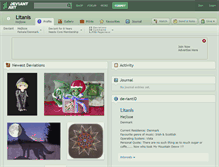 Tablet Screenshot of litanis.deviantart.com