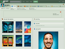 Tablet Screenshot of anxanx.deviantart.com