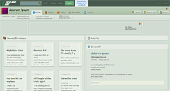 Desktop Screenshot of dolorem-ipsum.deviantart.com