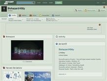 Tablet Screenshot of biohazard-kitty.deviantart.com