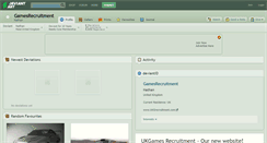 Desktop Screenshot of gamesrecruitment.deviantart.com