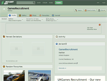 Tablet Screenshot of gamesrecruitment.deviantart.com