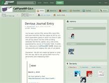 Tablet Screenshot of catplanetrp-da.deviantart.com