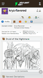 Mobile Screenshot of kryz-flavored.deviantart.com