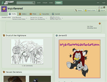 Tablet Screenshot of kryz-flavored.deviantart.com