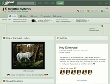Tablet Screenshot of forgotten-mysteries.deviantart.com