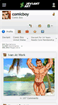 Mobile Screenshot of comicboy.deviantart.com