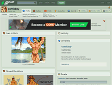Tablet Screenshot of comicboy.deviantart.com