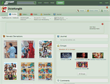 Tablet Screenshot of dixiekong86.deviantart.com