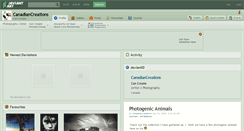 Desktop Screenshot of canadiancreations.deviantart.com