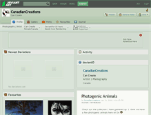 Tablet Screenshot of canadiancreations.deviantart.com