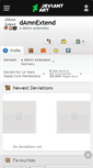 Mobile Screenshot of damnextend.deviantart.com