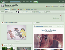 Tablet Screenshot of nascarhorsesboltfan.deviantart.com