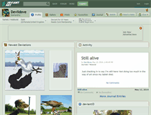 Tablet Screenshot of devildove.deviantart.com