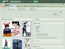 Tablet Screenshot of makola.deviantart.com