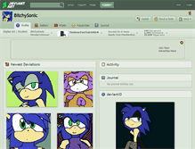 Tablet Screenshot of bitchysonic.deviantart.com