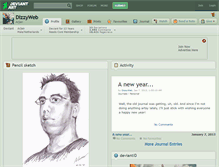 Tablet Screenshot of dizzyweb.deviantart.com