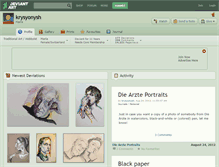 Tablet Screenshot of krysyonysh.deviantart.com