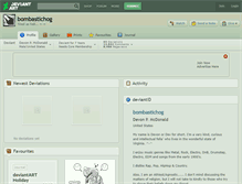 Tablet Screenshot of bombastichog.deviantart.com