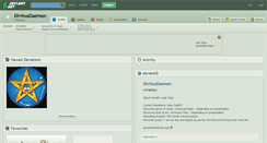 Desktop Screenshot of divinusdaemon.deviantart.com