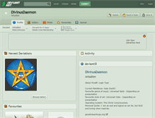 Tablet Screenshot of divinusdaemon.deviantart.com