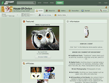 Tablet Screenshot of house-of-owls.deviantart.com