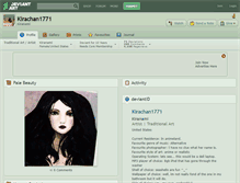 Tablet Screenshot of kirachan1771.deviantart.com