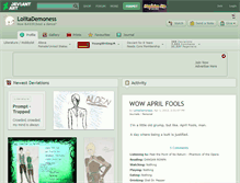 Tablet Screenshot of lolitademoness.deviantart.com