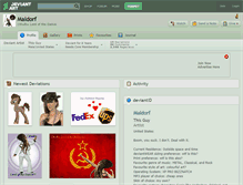 Tablet Screenshot of maldorf.deviantart.com