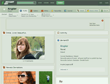Tablet Screenshot of krupier.deviantart.com