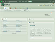 Tablet Screenshot of nintega95.deviantart.com