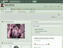 Tablet Screenshot of kanon-fanclub.deviantart.com