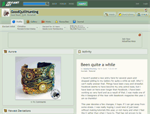 Tablet Screenshot of goodquillhunting.deviantart.com