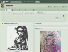 Tablet Screenshot of careless-kit.deviantart.com