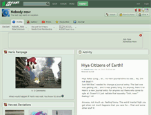 Tablet Screenshot of nobody-now.deviantart.com