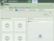 Tablet Screenshot of dokibaku.deviantart.com