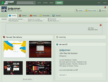 Tablet Screenshot of jpdguzman.deviantart.com