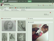 Tablet Screenshot of freak-diva.deviantart.com