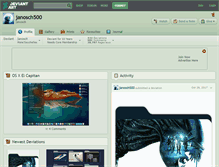 Tablet Screenshot of janosch500.deviantart.com