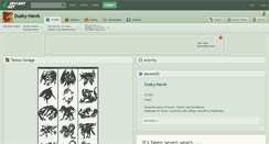 Desktop Screenshot of dusky-hawk.deviantart.com