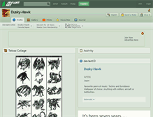 Tablet Screenshot of dusky-hawk.deviantart.com
