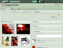 Tablet Screenshot of burningblackenedsoul.deviantart.com